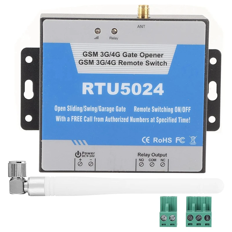 1 KS RTU5024 GSM Brány Otvárač RTU5024 Mobilného Telefónu Prístup Radič Diaľkové 4G GSM Brány Otvárač