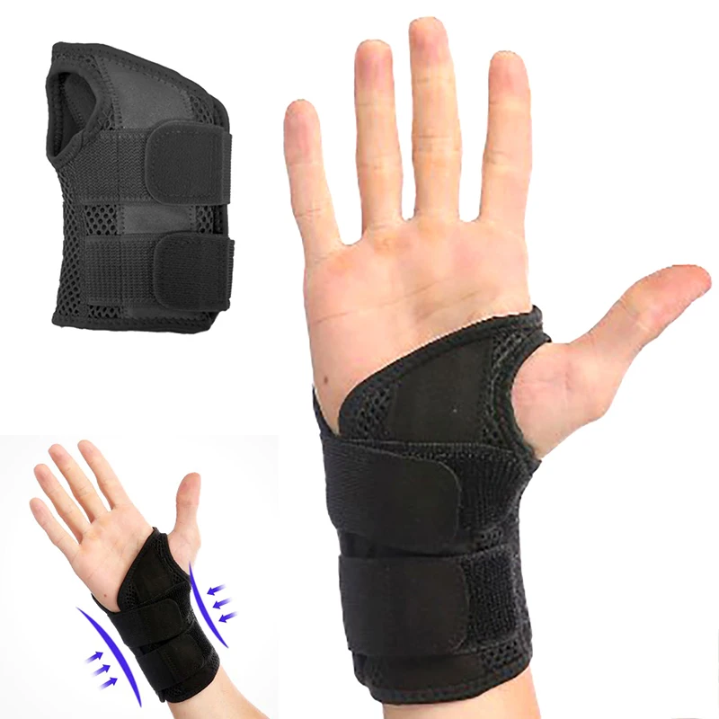 1pc Flexibilné Závlačky Zápästie Podporu Pripraviť Na prstu v dôsledku Artritídy Priedušná Náramky Chránič Stráže Hodí Pravej A Ľavej Strane