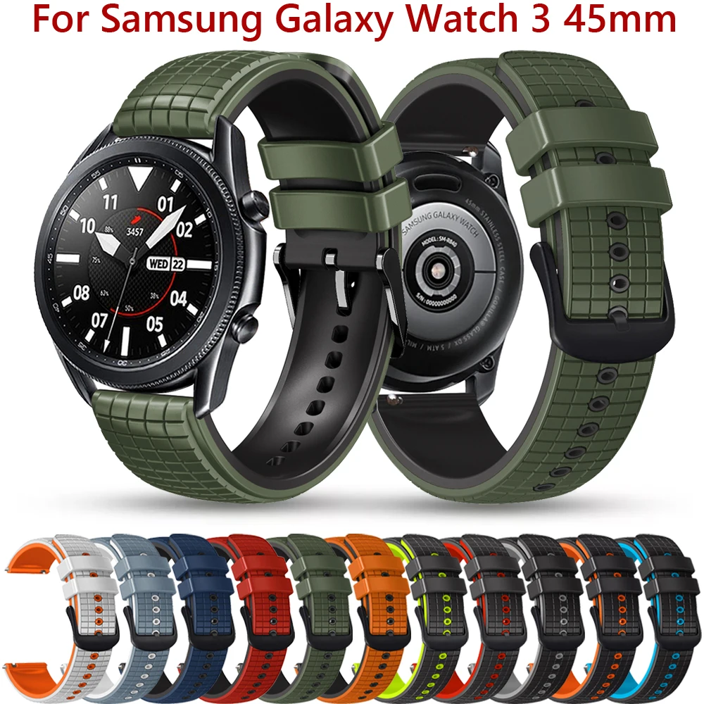 22 mm Silikónový Náramok Pre Samsung Galaxy Sledovať 46 mm/3 45mm Smartwatch Band Náramok Výstroj S3 Classic/Frontier Popruh Príslušenstvo