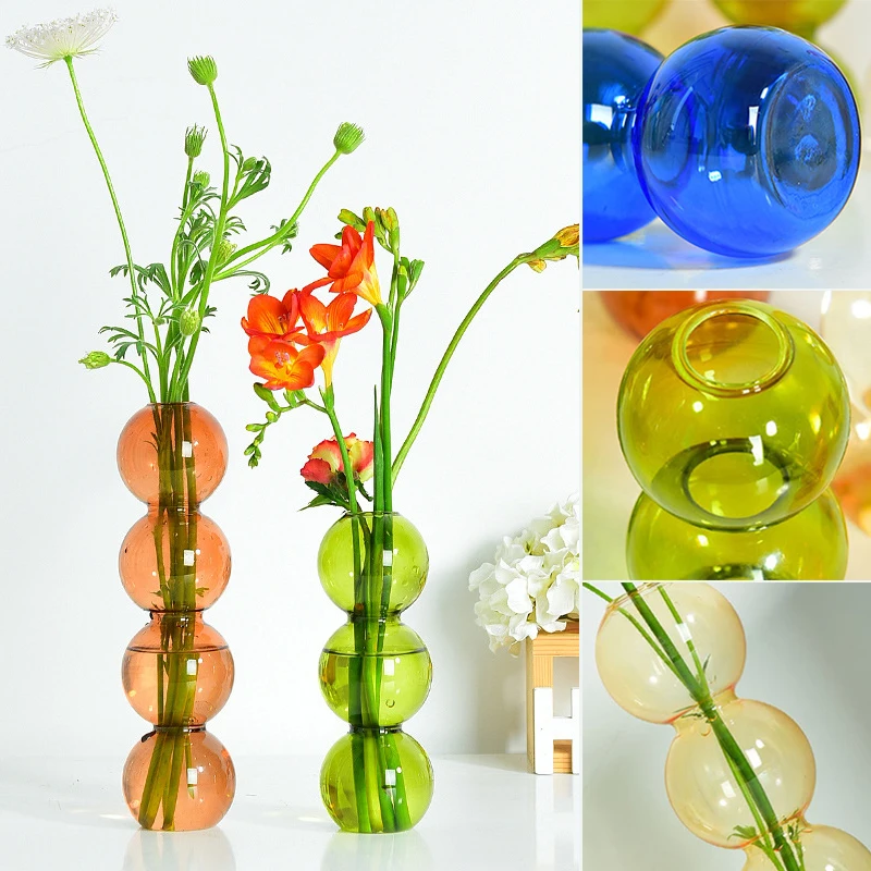 Jednoduché Bublina Váza Vysoká Kvalita A Krása Perfektne Sedí V Strede Tabuľky A V Ľubovoľnom Štýle, Domáce Dekorácie