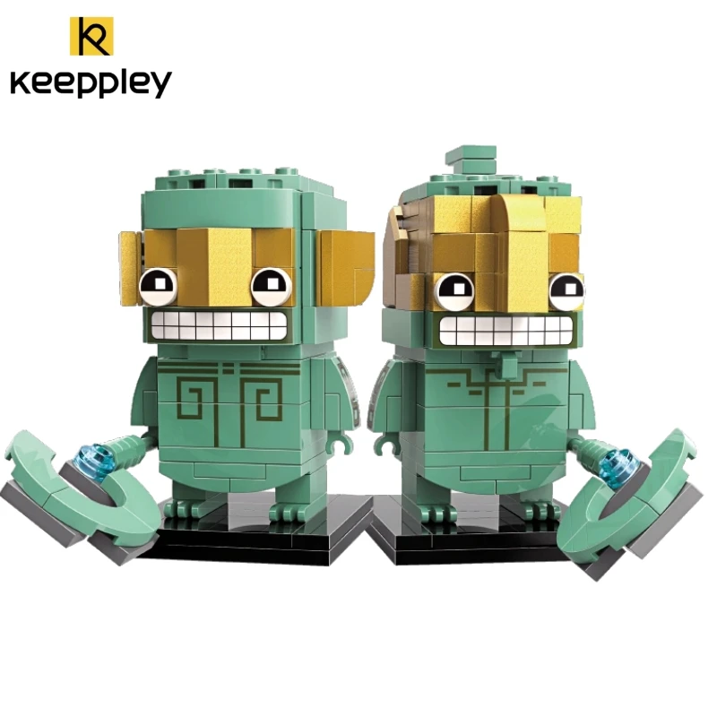 Keeppley Nezha Jiang Ziya Čínsky Anime Bábika Model Spojov Stavebné Bloky Okolitých Domov Dekorácie, Darčeky, Hračky, Móda