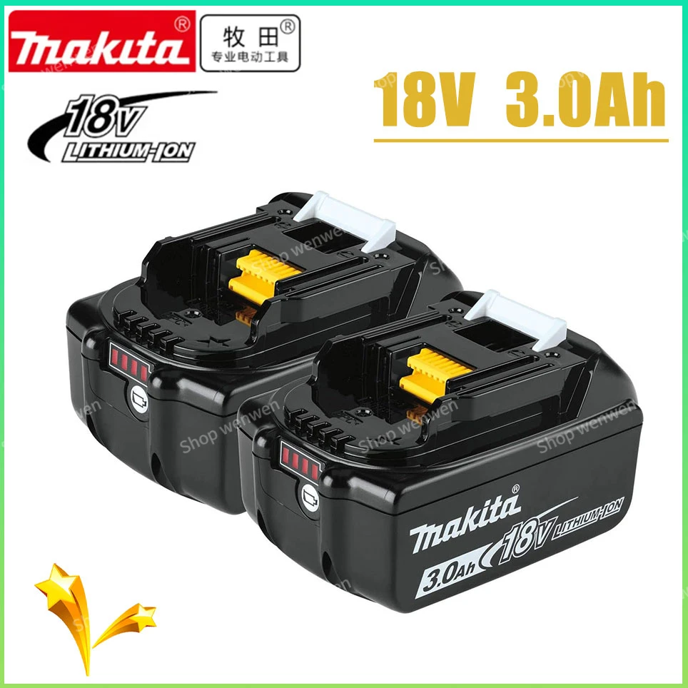 Makita Pôvodné 18V 3.0 AH 5.0 AH 6.0 AH Nabíjacie Náradie Batérii s LED Li-ion Výmena LXT BL1860B BL1860 BL1850
