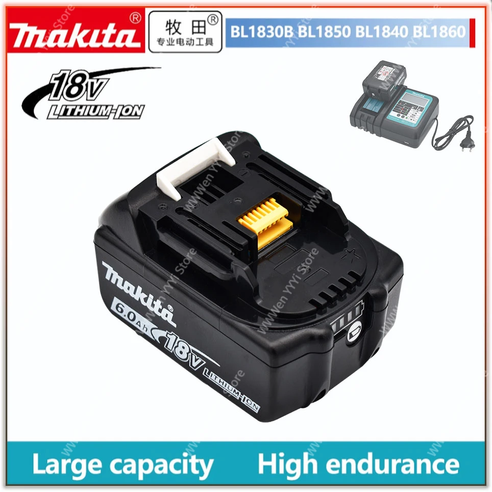 makita Pôvodné 6Ah/5Ah/3Ah Makita Batérie 18V BL1830B BL1850B BL1850 BL1840 BL1860 BL1815 Výmena Lítiovej Batérie