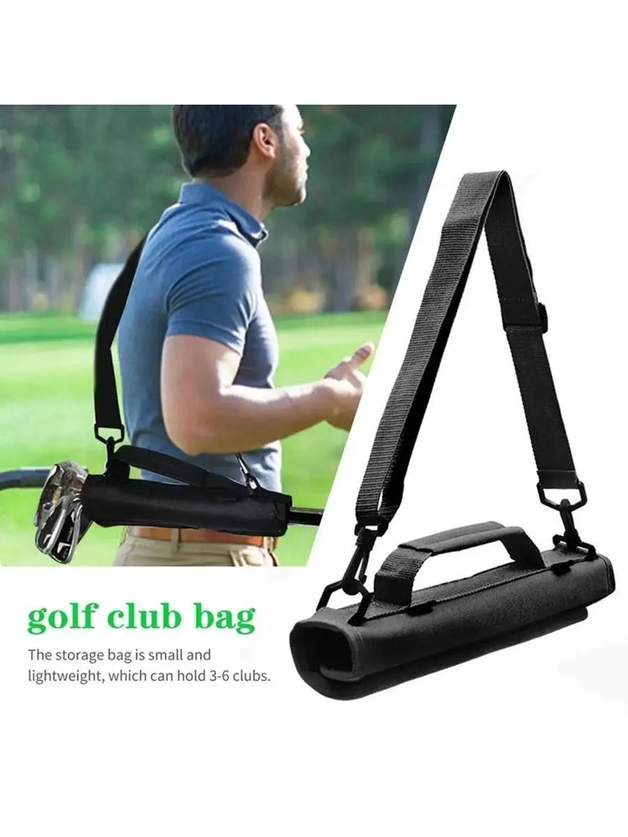 Mini Ľahký Nylonu Golf Club Taške Prenosné Golf Club Bag Ručné Club Bag Uchopenie Typ Praxi Taška Golf Popruhy Taška