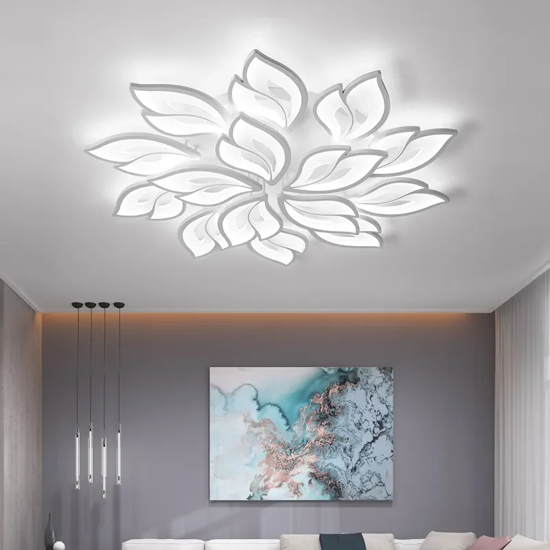 Moderné LED Stropné Lustre Svetlo pre bývanie, Jedáleň, Spálňa Stropné Svetlá S Diaľkovým ovládaním Stmievateľné Osvetlenie Svietidlá