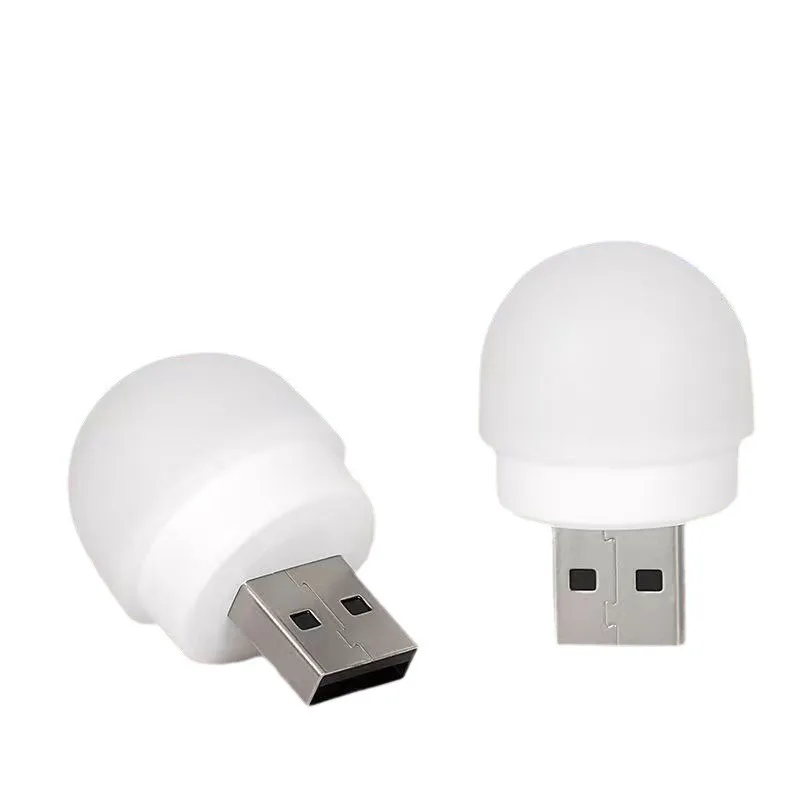 Nabíjateľné Svietidlo USB Lampa Mini LED Nočné Svetlo Power Bank Nabíjanie USB Kniha Svetlá Malá okrúhla Lampa Stolná Lampa Žiarovka