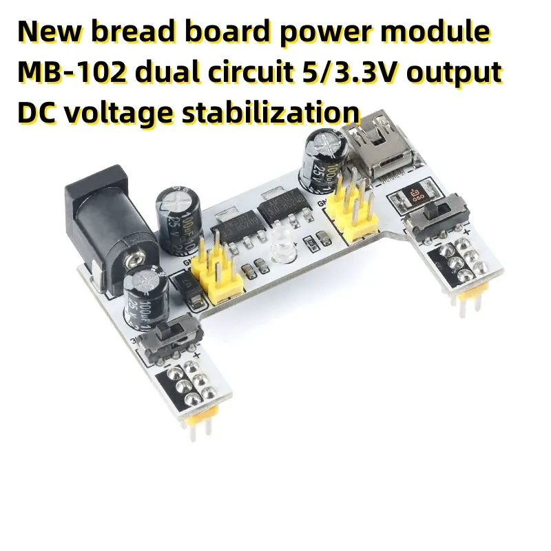 Nový chlieb doska napájací modul MB-102 dvojkruhové 5/3.3 V DC výstupné napätie stabilizátora